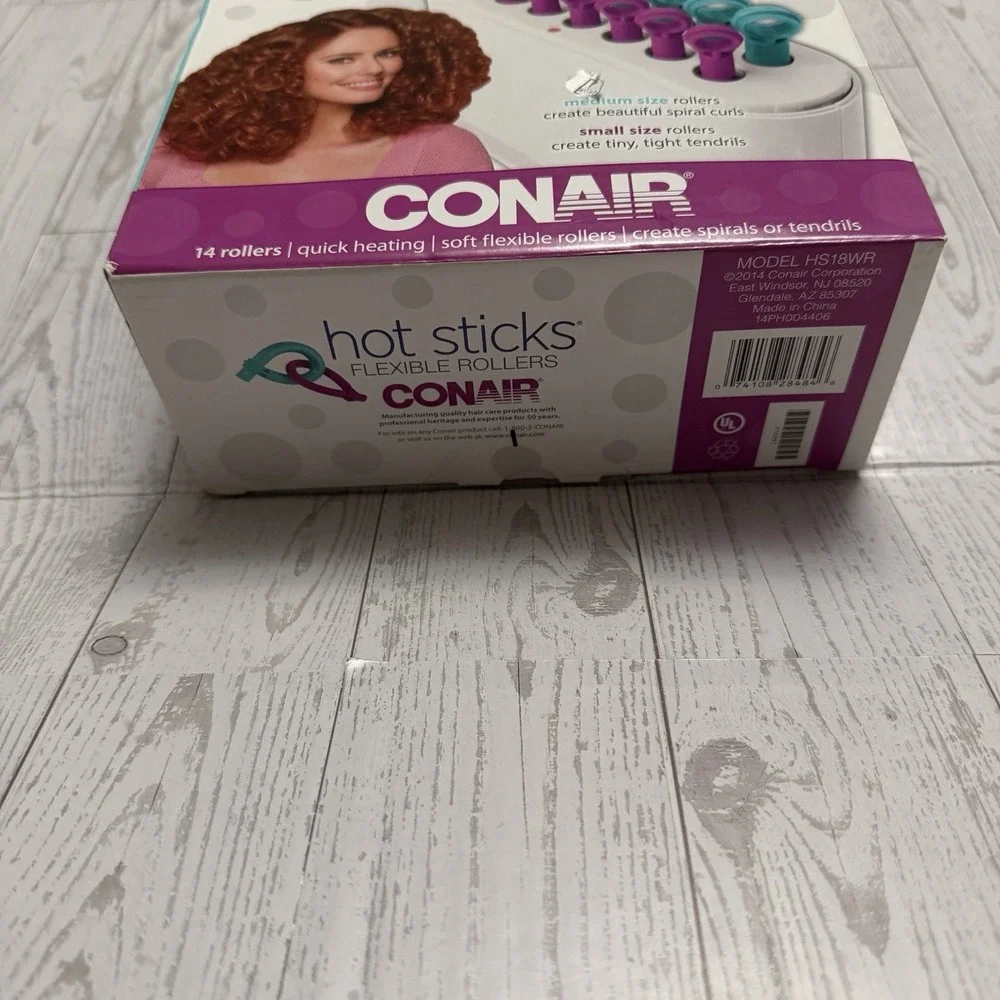 NEW Conair Hot Sticks Flexible Rollers Tourmaline Ceramic Medium & Small Rollers